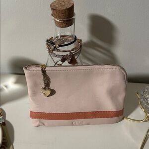 Chloe Pink and Orange Cosmetic Bag